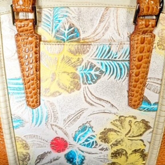 NWT VINTAGE BRAHMIN MULTI FLORA MEDIUM DUXBURY FLORAL PURSE/SHOULDER BAG/SATCHEL - Picture 5 of 14